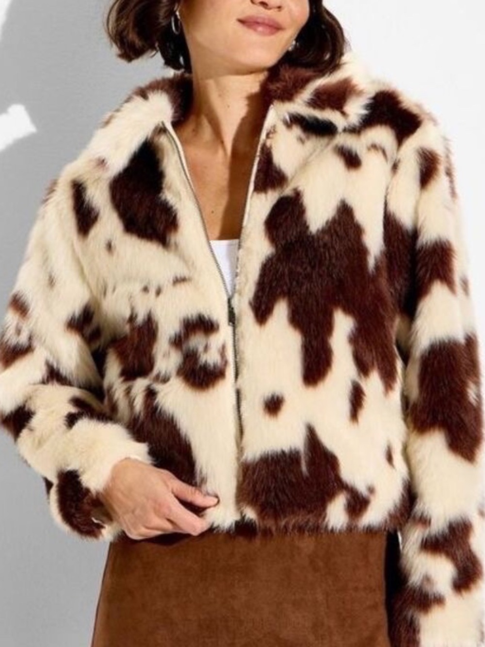 NWT Women Faux Fur Jacket Coat Wild Fable SIZE XS